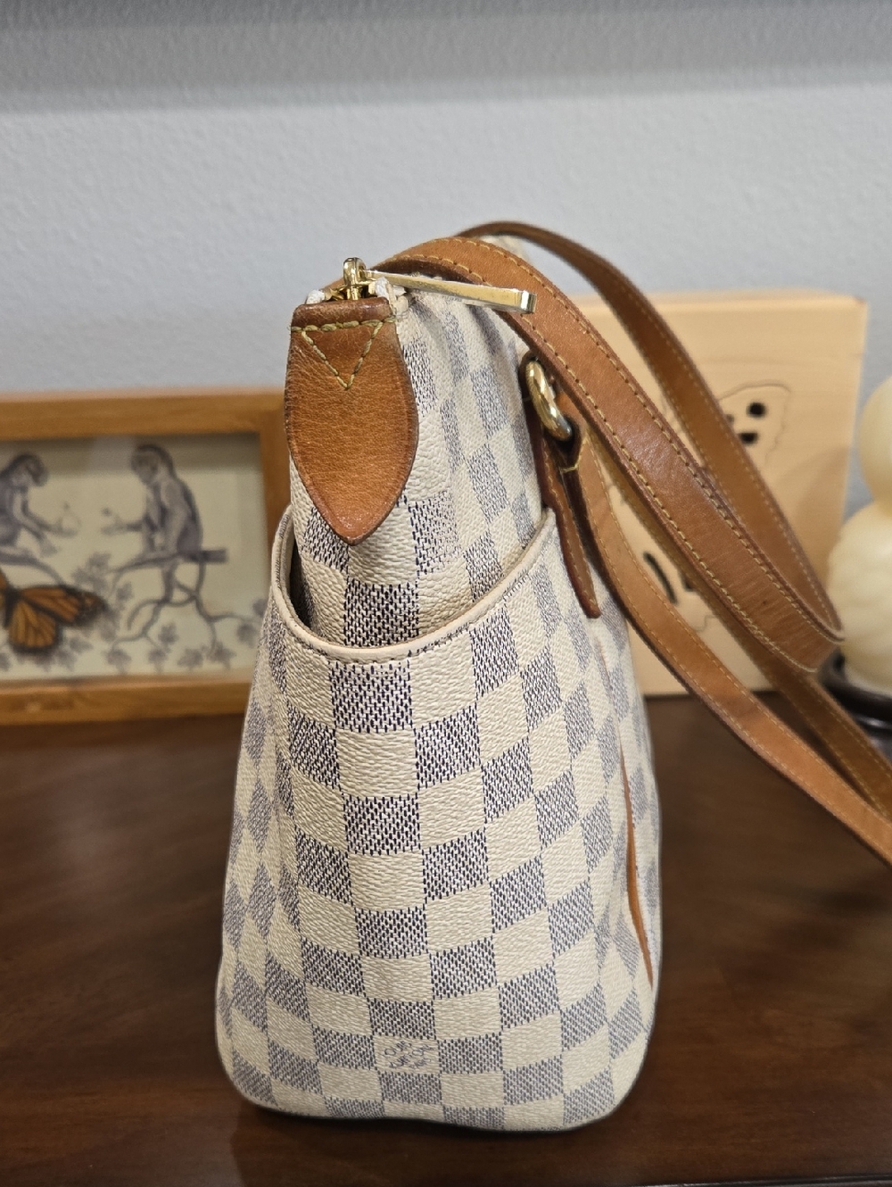 LOUIS VUITTON TOTALLY PM DAMIER AZUR SHOULDER BAG - GUC! - Picture 6 of 16
